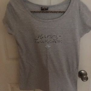 🏍NWOT HARLEY DAVIDSON GRAY T-SHIRT FROM ORLANDO🏍